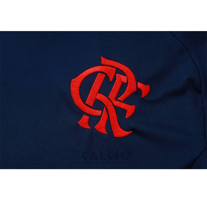 Tuta da Track Flamengo Manica Corta 2024-2025 Blu - Pantaloncini
